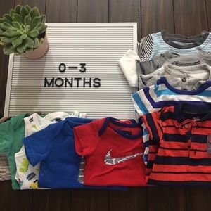 0-3 Month Baby Tops & Onesies!